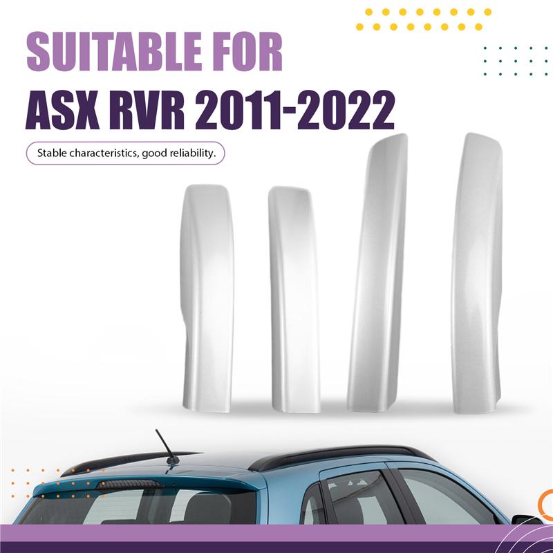 A58X-Car Roof Rack Rails Luggage Cover Silver Fit For Mitsubishi ASX RVR Outlander Sport 2011-