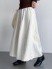 Japanese Style High-Waisted Warm Cotton Lantern Skirt for Women