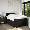 Boxspringbett mit Matratze Schwarz 120 x 200 cm Stoff