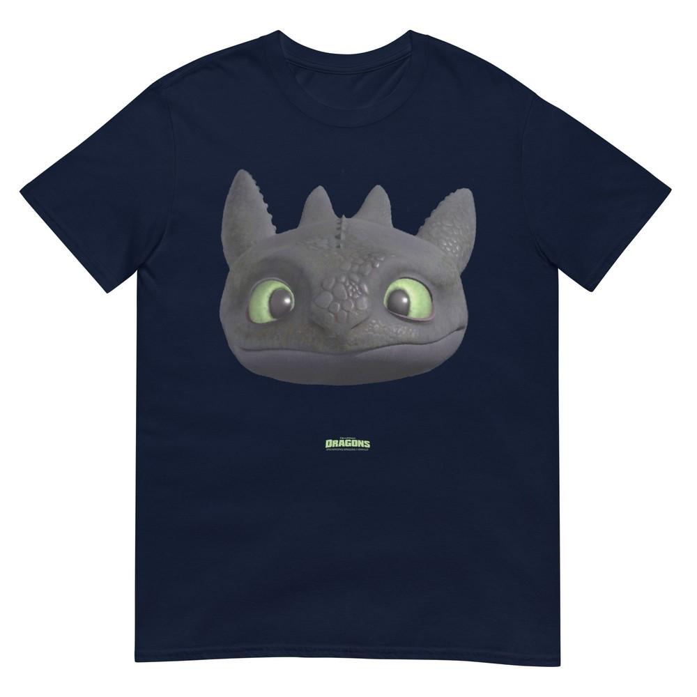 Dreamworks Dragons Toothless Night Fury Big Face Costume 3d Tshirt S