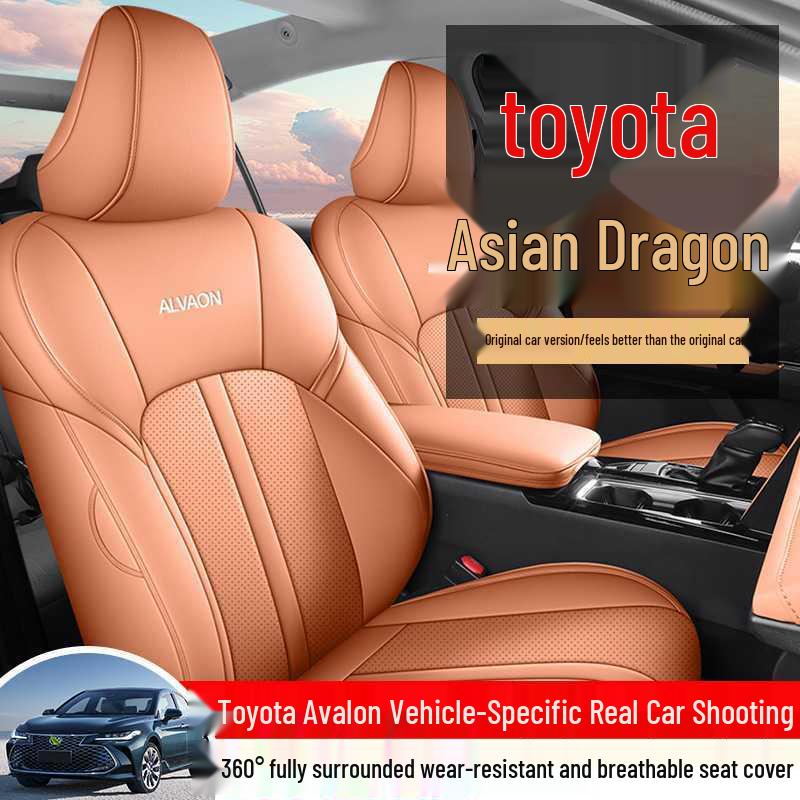 Toyota Avalon Car Seat Cushion - All-Season, Full Coverage, Breathable Leather, Hybrid Compatible