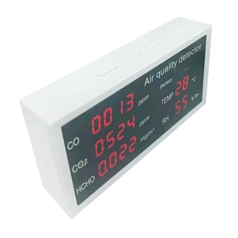 5-in-1 Indoor Air Quality Sensor HCHO/TVOC/AQI/CO / CO2 Meter Multifunctional Air Gas Detector Real for Time Data Record