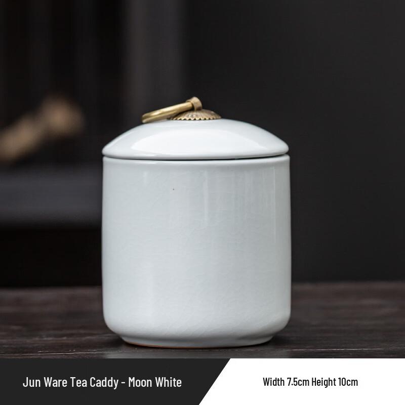 Chaxun Ru Kiln Tea Caddy Set