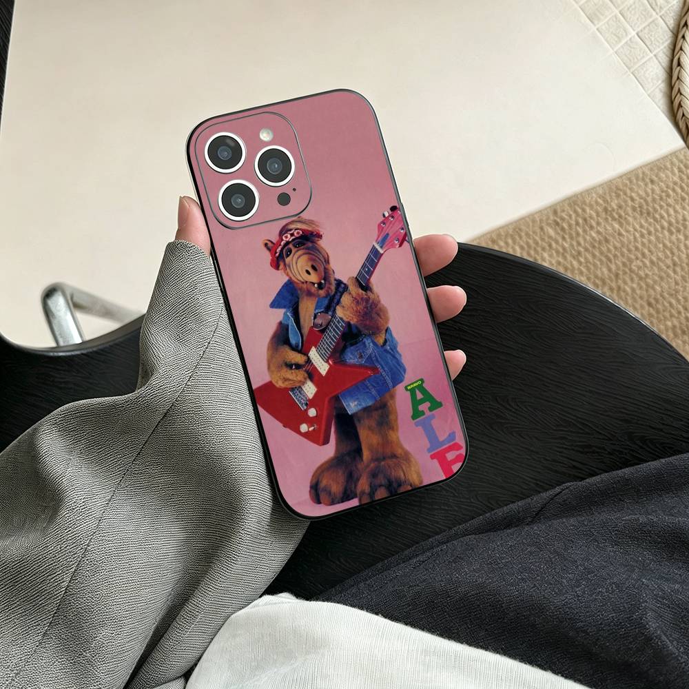 F-Family C-Comedy TV Series ALF Phone Case For iPhone 17, 16,15,14,13,12,11 Plus,Pro Max, Others Soft Black Cover