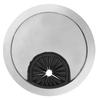 4PCS Brushed Silver Wire Hole Cover Zinc Alloy Cable Hole Cover Desk Cable Grommet  Home Office