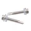 304/410 Stainless Steel Hex Head Self-Drilling Screws with Color Steel Tile Swallow Tail, DIN7504K.