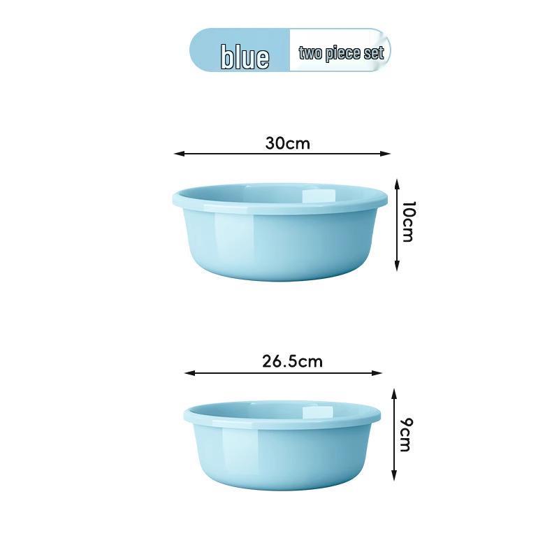 Large Durable Multi-Purpose Plastic Wash Basin for Dorms and Babies