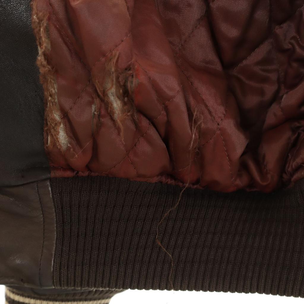 AVIREX 90s Old leather jacket S Brown Blouson Men's Used