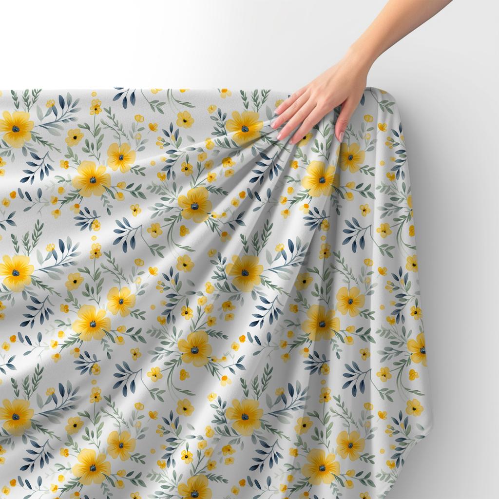 Royal Samt Stoff Polyester Zum Nähen - Motiv Blumen - Rdx2740
