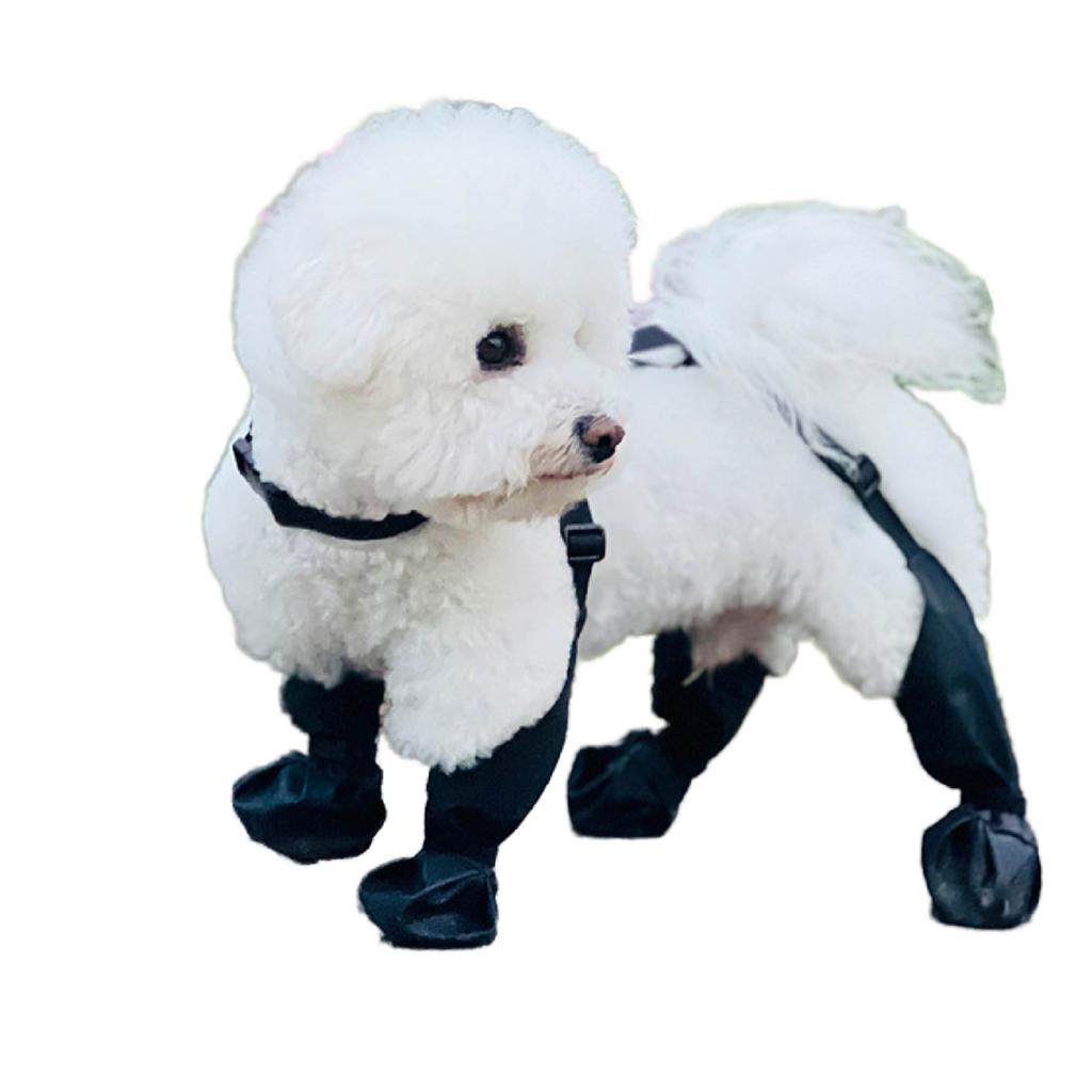 Breathable Waterproof Dog Paw Boot Leggings Anti-Slip Outdoor Walking Dog Shoes for Rainy Days Classic Design Solid Pattern