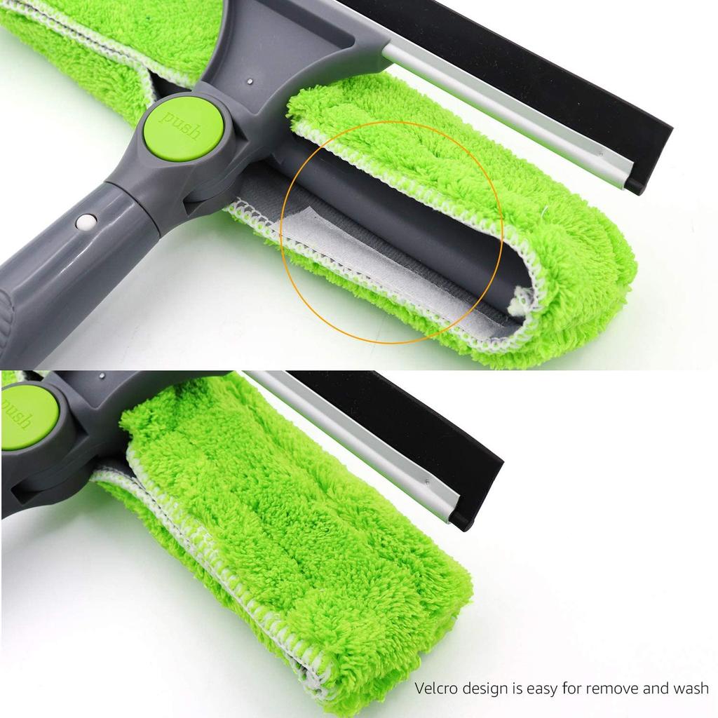 AmazonBasics Window Squeegee with Extendable Swivel 26 x x inches x W x Green Head, 12.8 7.1 (L H),