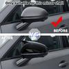 Rearview Side Mirror Cover Wing Cap Car Sticker Exterior Door Rear View Case Trim Carbon/Black For Hyundai Sonata 11th 2025