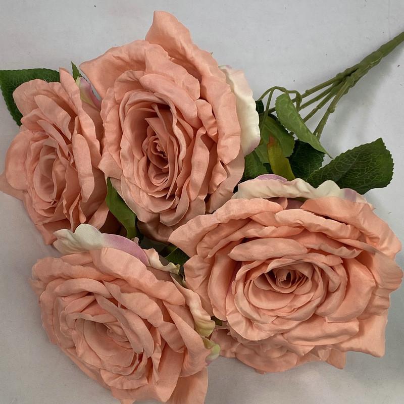 Silk Rose Artificial Flowers Bouquet Wedding Decor Home Photography Floral Prop