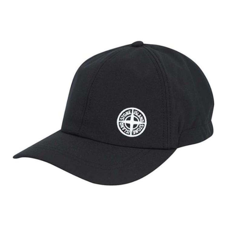 STONE ISLAND Mode Trendige Raffinierte Baumwolle Schirmmütze Herrenkappen Schwarz 781599227V0029