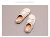 Wuma 2025 Girls' Princess Bow Shoes - New Spring/Fall Soft Sole Leather Flats