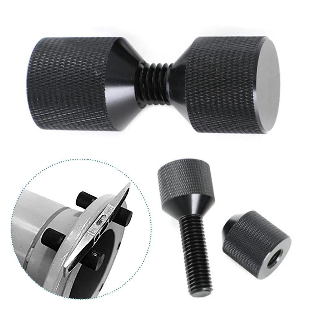 1-1/8 Zoll Aluminium-Flansch-Positionierungsstift mit 2 Löchern zur Rohrleitungsfluchtungs mit CNC-gefrästen Gewinden und ergonomischem Design