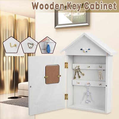 Beach Style Wooden 6 Key Box Wall Mounted Storage Keys Holder Cabinet Rack Buy At Low Prices In The Joom Online Store