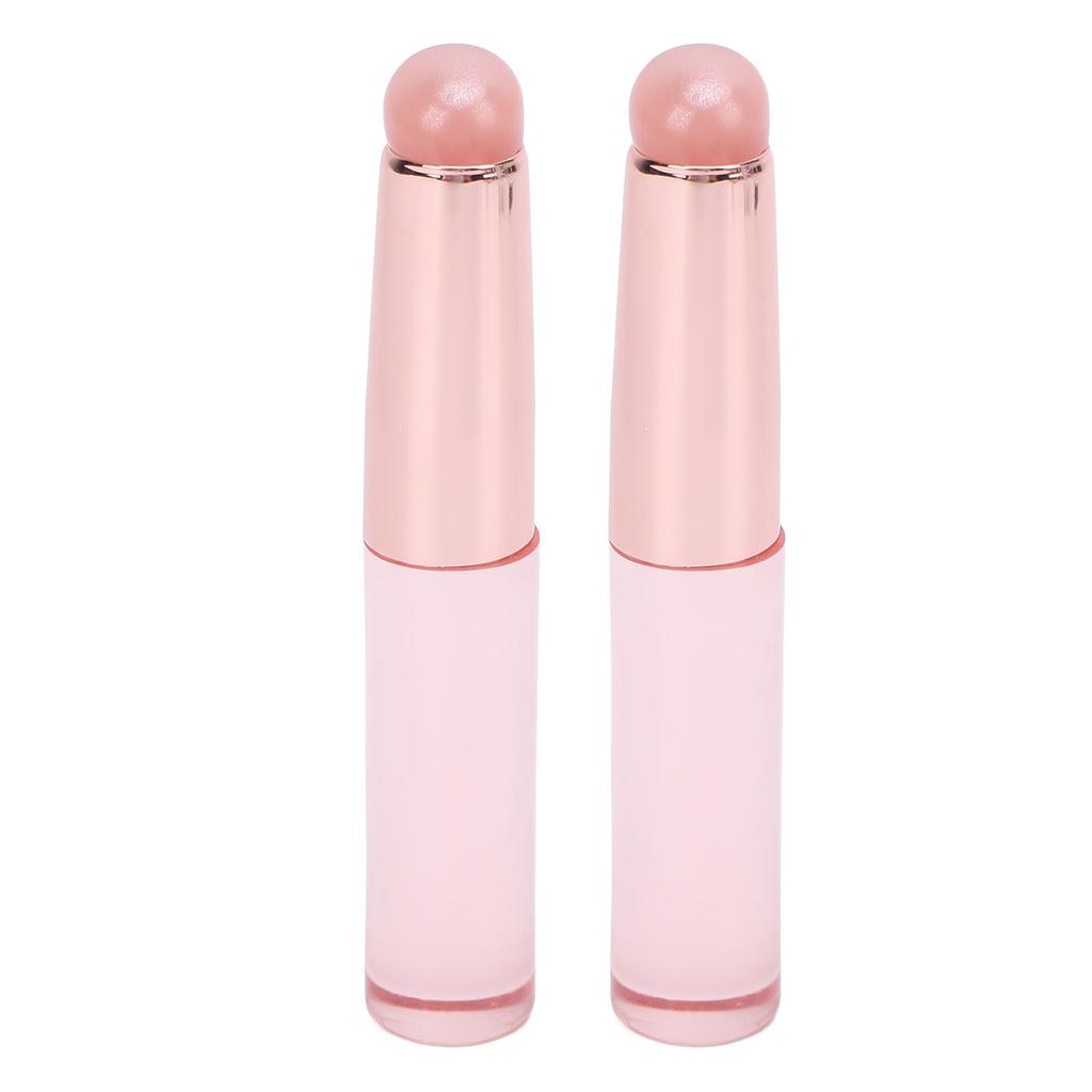 2pcs Lip Applicator Brush Portable Lip Gloss Applicator Makeup Lipstick Applicator for Lip Blush Eye