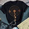 Crop Circle Herren Kinder T-Shirt | Heilige Geometrie Alien Symbol Tee