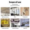 4Pcs 304 Stainless Steel Wire Rope Anti-fall Safety 1.5mm Terminal Block M4 Wire Eyelets Lighting Hanging Wire for Hanging Lamp