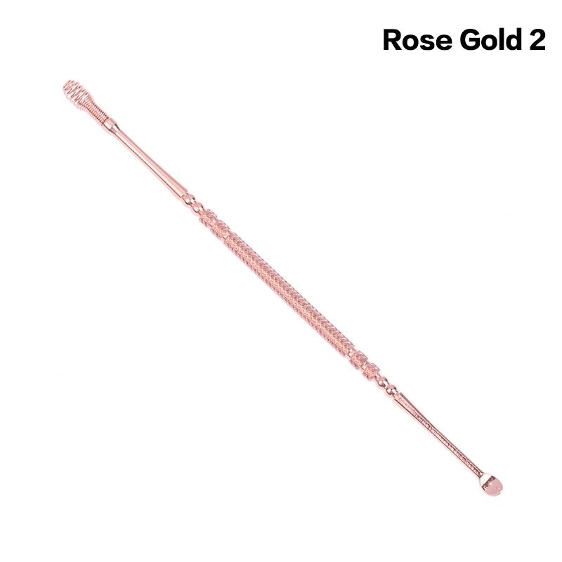 Stainless Steel Double Head Ear Wax Removal Cleaner Double End Earwax Remover 360° Cleaning Ear Pick Ear Care Tools