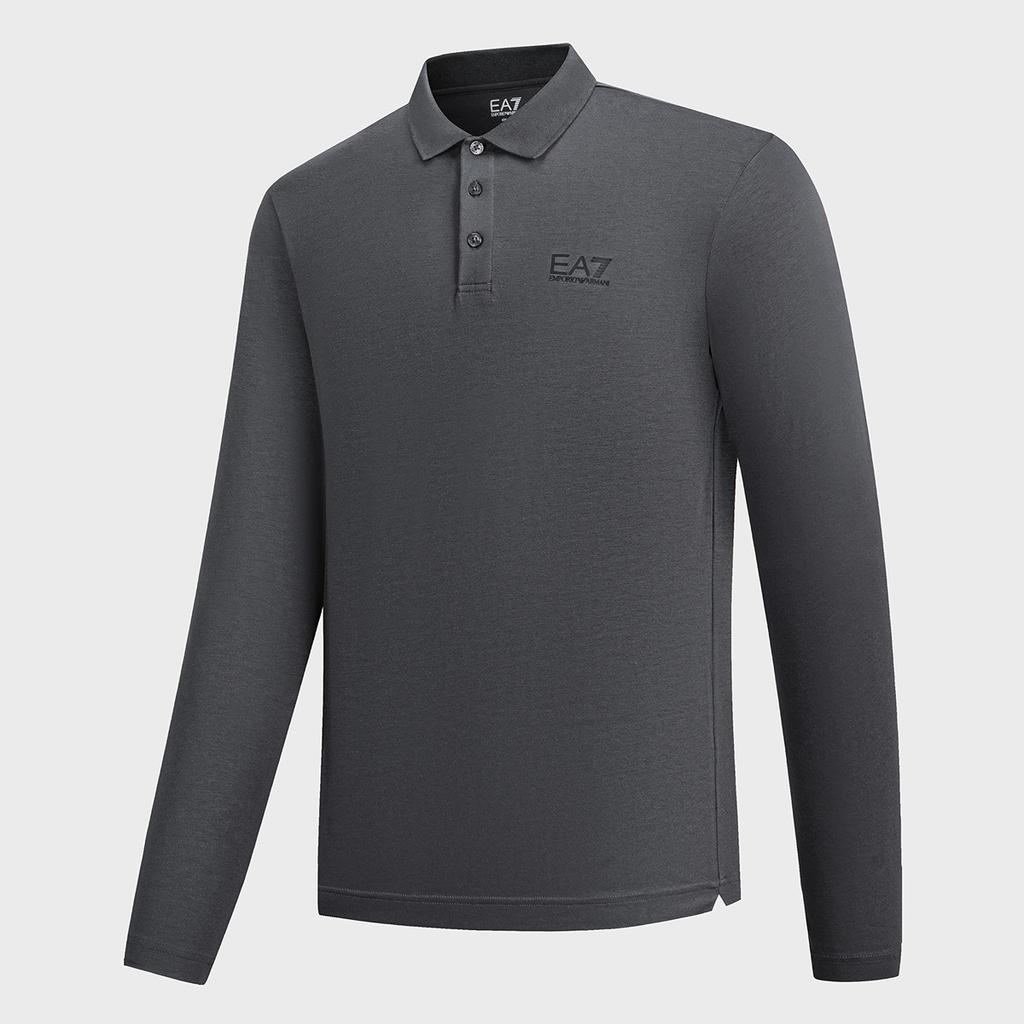 Emporio Armani 2025 Autumn Winter Casual Commuter Versatile Long Sleeve Polo Shirt Men Tops 8NPF15-PJVQZ-U8117