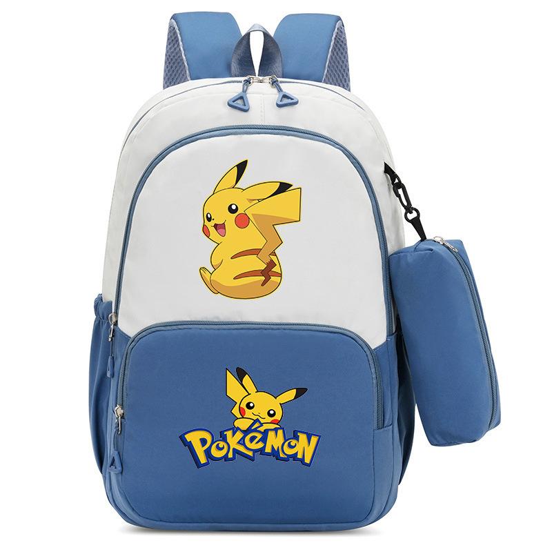 Pokemon Cartoon Printed Backpack Pencil Bag Elementary School Student Junior School Bag Backpack