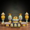 Alloy Water Supply Cup Censer Supply Platform Censer Fruit Tray Vase Shrine Lamp Ancestral Hall Supplies Temple Law Society