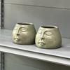 Ceramic Flowerpot Abstract Face Flower Vase Desktop Porcelain Basin Ashtray Plant Accessories Home Decoration Accessories