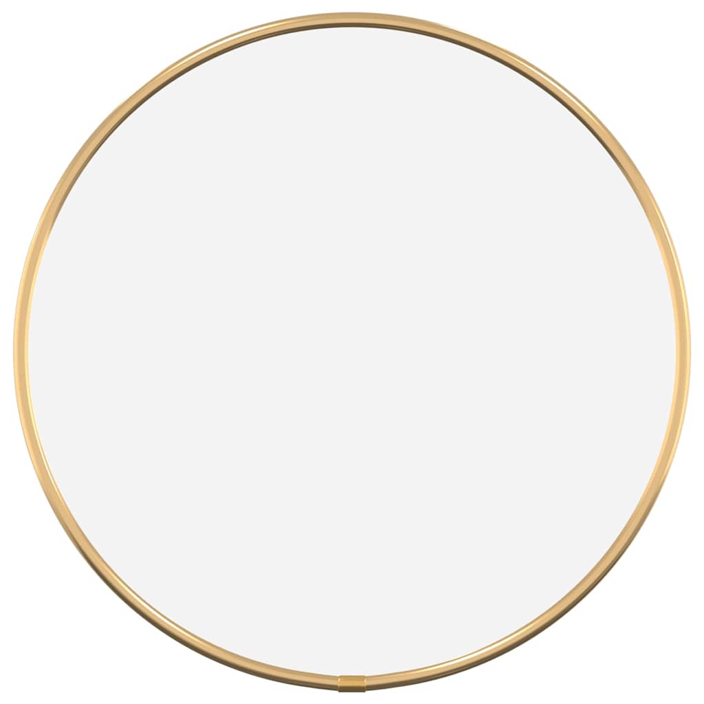 Vidaxl Wall Mirror, Gold, Ø 30 Cm, Round