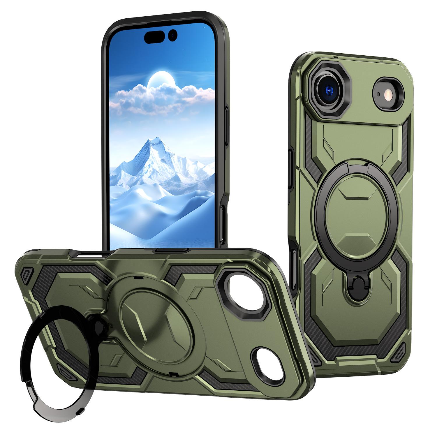 

For IPhone 17Air Phone Case, Magnetic Rotating Two-in-one Stand, Anti-fall for Apple 16 Pro Protective Case For iPhone XR