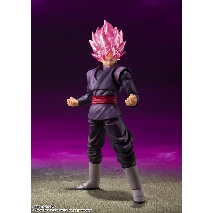 S.H. Figuarts Dragon Ball Series Goku Black - Super Saiyan Rose - (Reissue) Approx. 140mm PVC & ABS Painted Action Figure, Multicolor, 5.5
