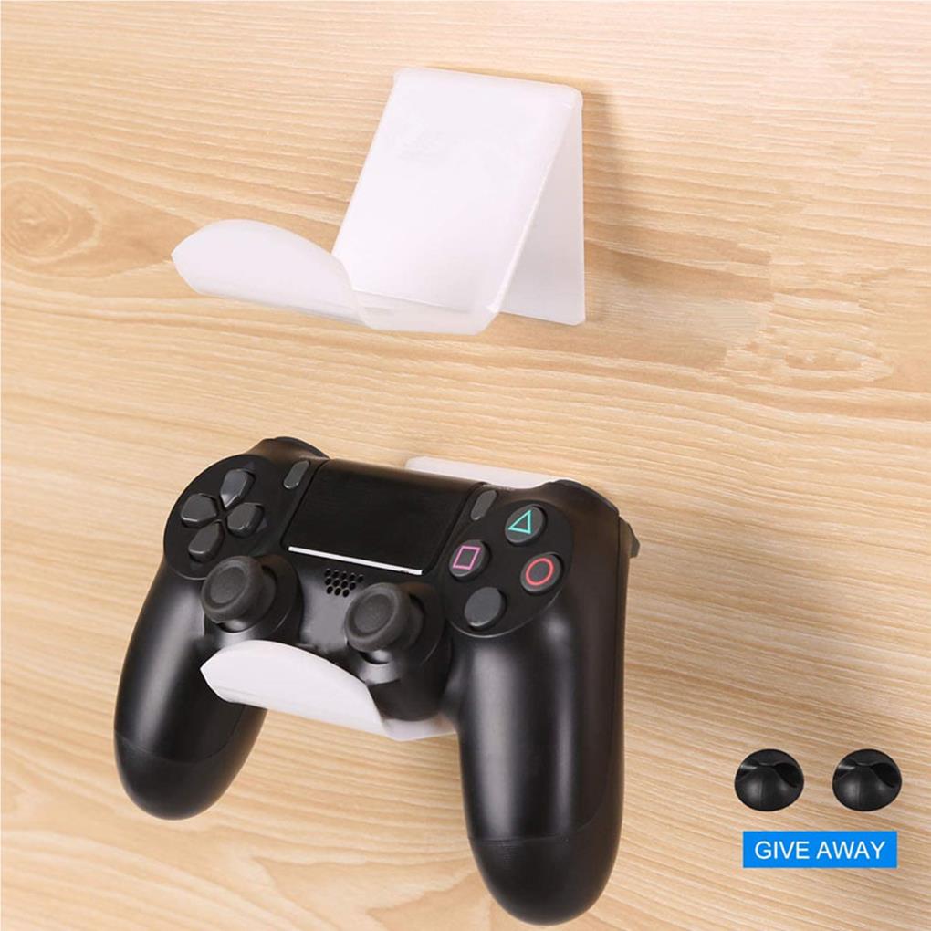 Universal Acrylic Controller Bracket Wall Mount Self-adhesive Gamepad Headset Headphone Hanger Stand Cafe Bar Organization