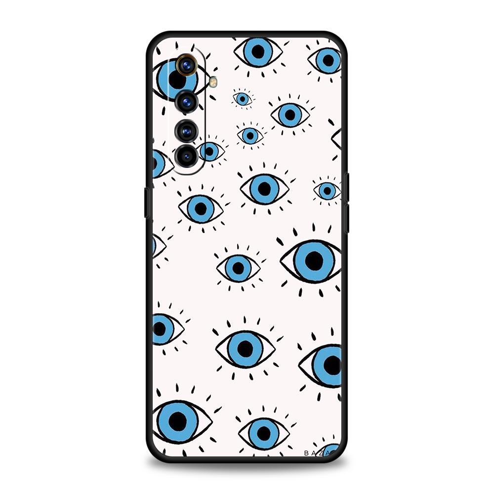 

Blue Eye Art Phone Case For Realme 12 11 10 9 8 5G 7 6 GT5 GT3 GT2 Pro Plus C21 C11 C25 C35 GT Neo 2 3 3T 5 Soft Cover For Realme 6