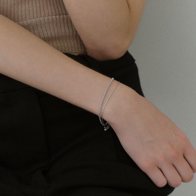 NORMALLEE [White gold] Tinkle Bracelet