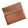 HERDES Long Brand Large Easy To Slim Cowhide 15mm Simple Matte Women's Wallet, Name, Capacity, Use, Lightweight, Slim, Leather, Flap, Design, Gift,