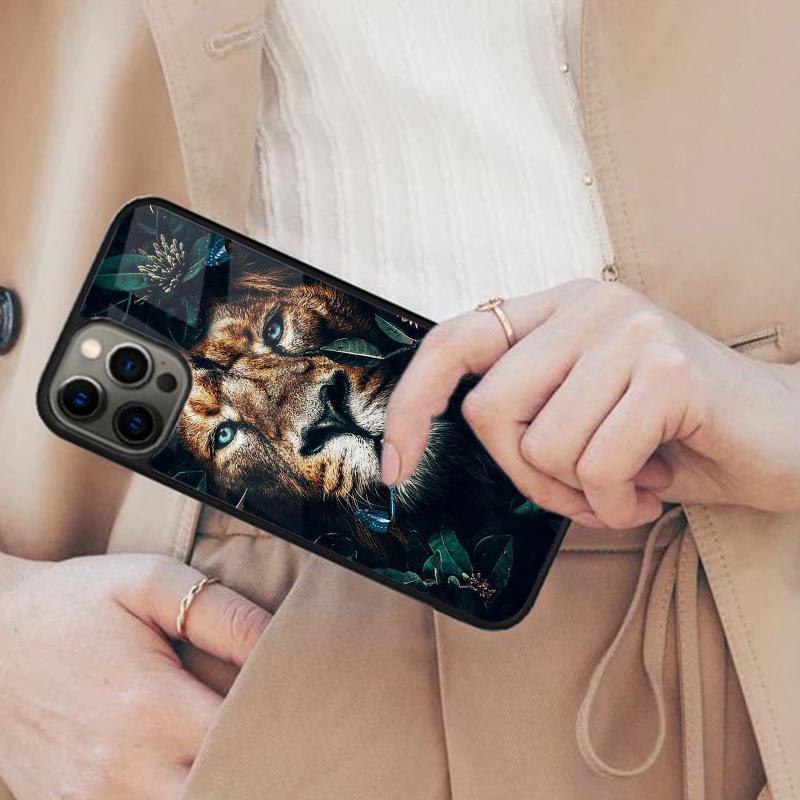 Lion Tiger Face Magnetic Phone Case For APPLE iPhone 17 Air 16 14 13 12 Pro Max 15 Plus Wireless Charge With MagSafe Cover