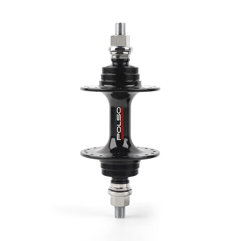 POLSO FH001 Fixed Gear Bike Rear Hub Single Speed 20H 24H 28H 32H 36H Track Cycling Rear Hubs Fixie Parts Black rear 24H