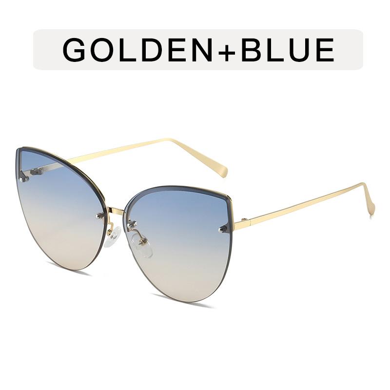 

Солнцезащитные очки в европейско-американском стиле женские формы «кошачий глаз» защита UV400 очки для женщин модные трендовые дорожные солнцезащитные очки