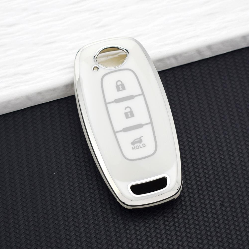 Custodia Protettiva Premium in TPU per Chiave a Telecomando a 3 Pulsanti per Nissan Altima X-trail T33 Kicks Qashqai J12 Ariya Juke Teana Portachiavi