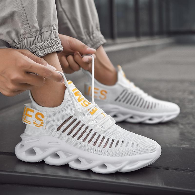 Spring Men's Casual Sports Shoes Men's Shoes Air Cushion Fly-woven Mesh Fashion Trend Shoes