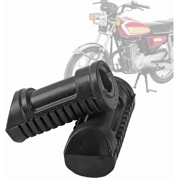 

1 Pair Motorcycle Front Footpegs Plate Footrest Rubber Pad Grip Cover Fit for 125ml CG 125 Black Easy to Install Motorcycle Foot Peg Cover
