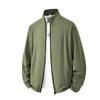 New autumn and winter men's stand-up collar jacket casual sports top solid color jacket men's lapel
