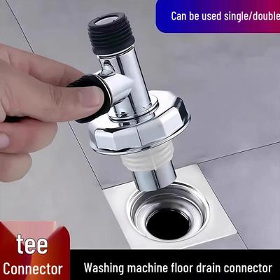 Universeller 3-in-1 Geruchsdichter Bodenablaufanschluss für Waschmaschinen-Abwassersysteme
