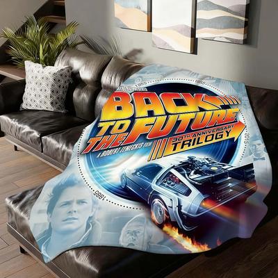 Fantasy Movie B Back To the F Future Blanket For Sofa Office Bed Plane Travel Sleep Read Relax Camping Soft And Warm