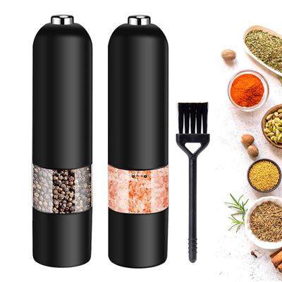 Set di smerigliatrice automatica per sale e pepe, macinaspezie elettrico per spezie al pepe, grossolanità regolabile, gadget da cucina