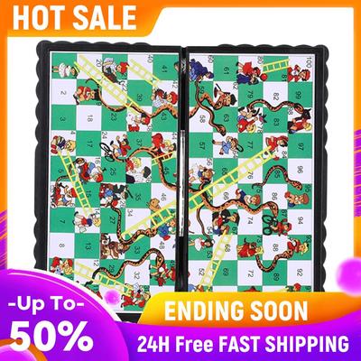 Mini Travel Board Games Plastic Chessboard Toys Interactive Acticity Lightweight for Toddlers Kids for Outdoor Travel
