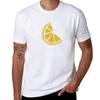 Adorable Lemon Pattern TShirt Basic Solid Color Short Sleeve Cotton Top