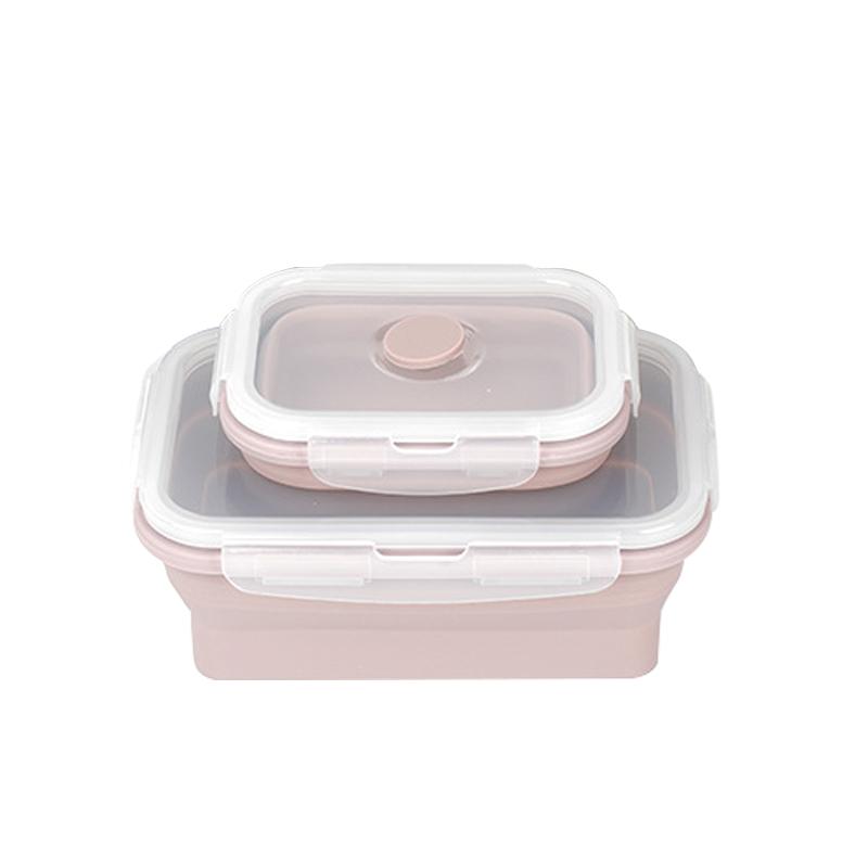 1200 мл Силиконовый складной ланч-бокс Складной контейнер для хранения продуктов Бенто Не содержит БФА Подходит для микроволновой печи Портативный Прямоугольный контейнер для пикника 350ML 990₽