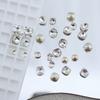 Nail Art Jewelry Mixed Transparent Pointed Bottom Diamond Burst Flash Big Crooked Heart Butterfly White Diamond Nail Art Jewelry